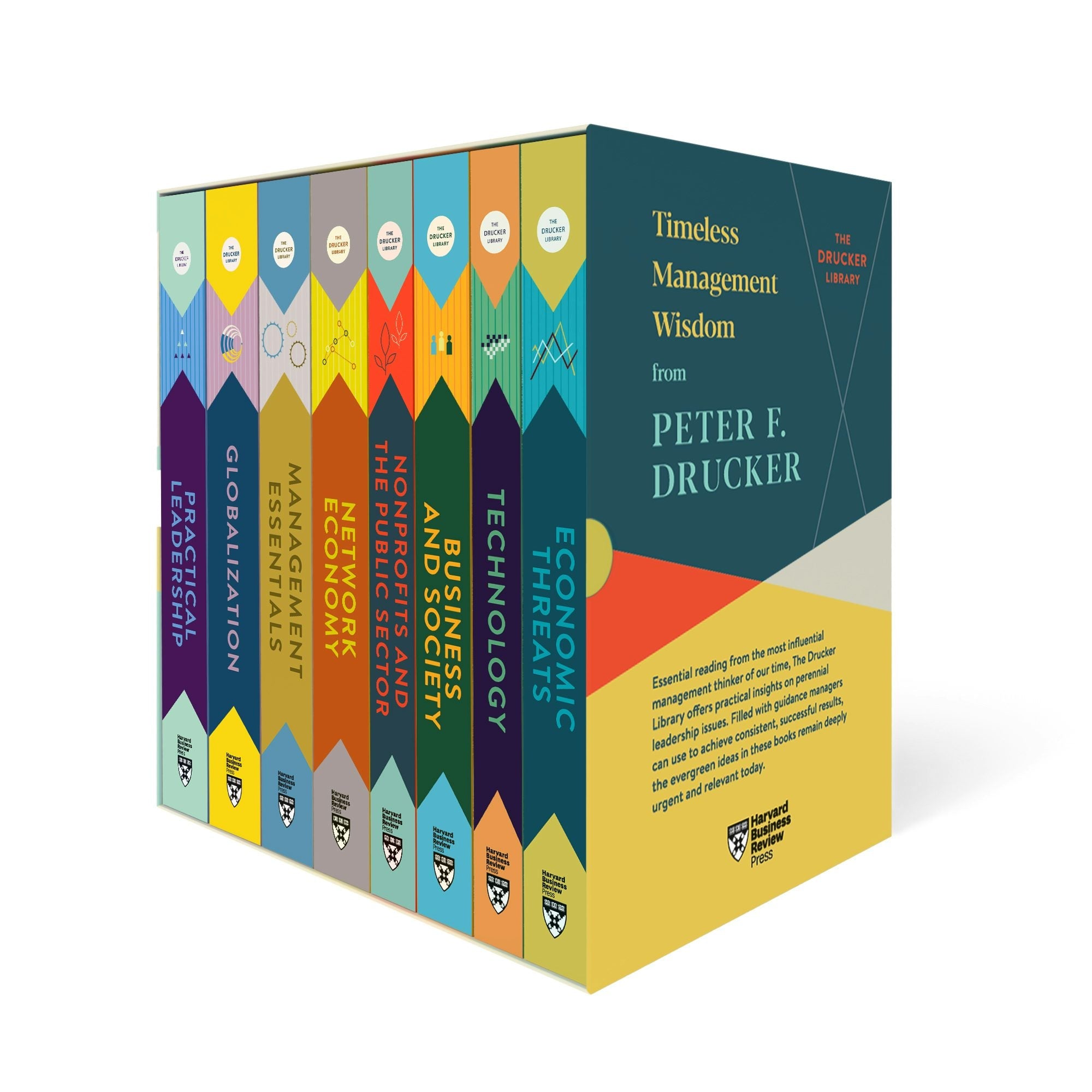 Book cover image for Peter F. Drucker Boxed Set (8 Books) (The Drucker Library) ISBN: 9781647820275